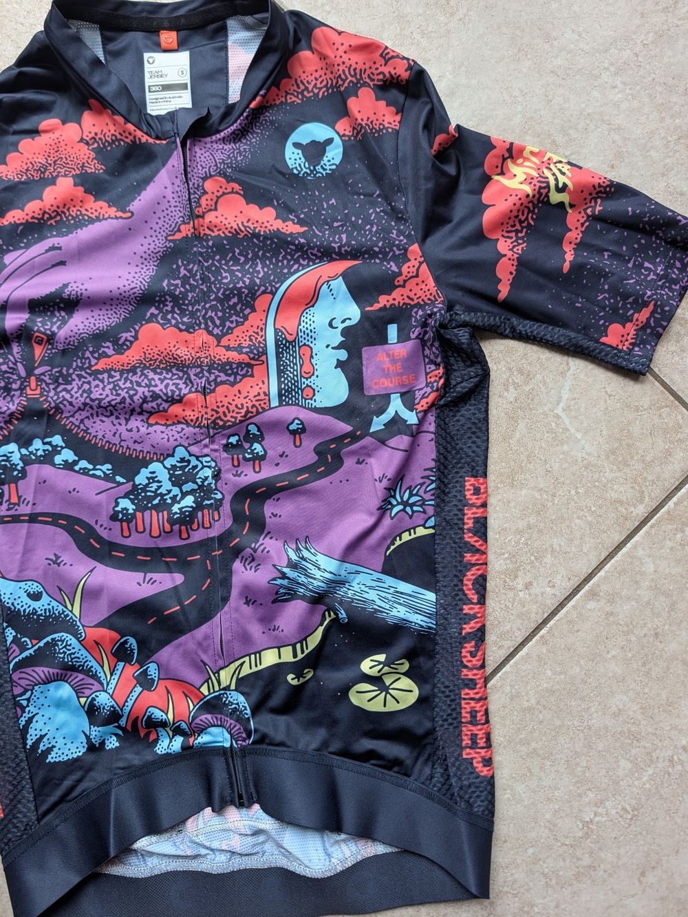 Black Sheep Cycling Women’s Graphic Cycling Jersey Size S - Picture 7 of 16